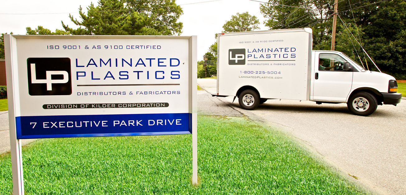 Laminated Plastic's delivery truck